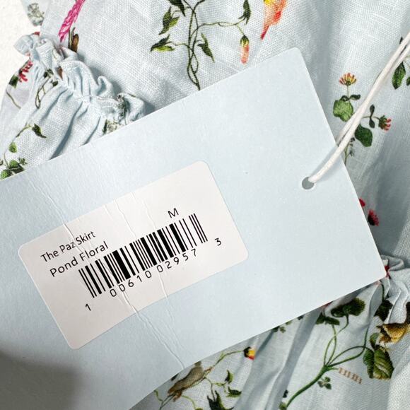 Hill House Floral Skirt Set - White and Pink - Picture 5 of 8